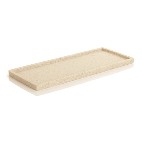 Alistaire Collection, Sandstone Resin Medium Amenity Tray, Sand